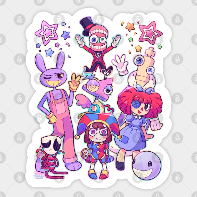 The Amazing Digital Circus Sticker by Inky_Trash